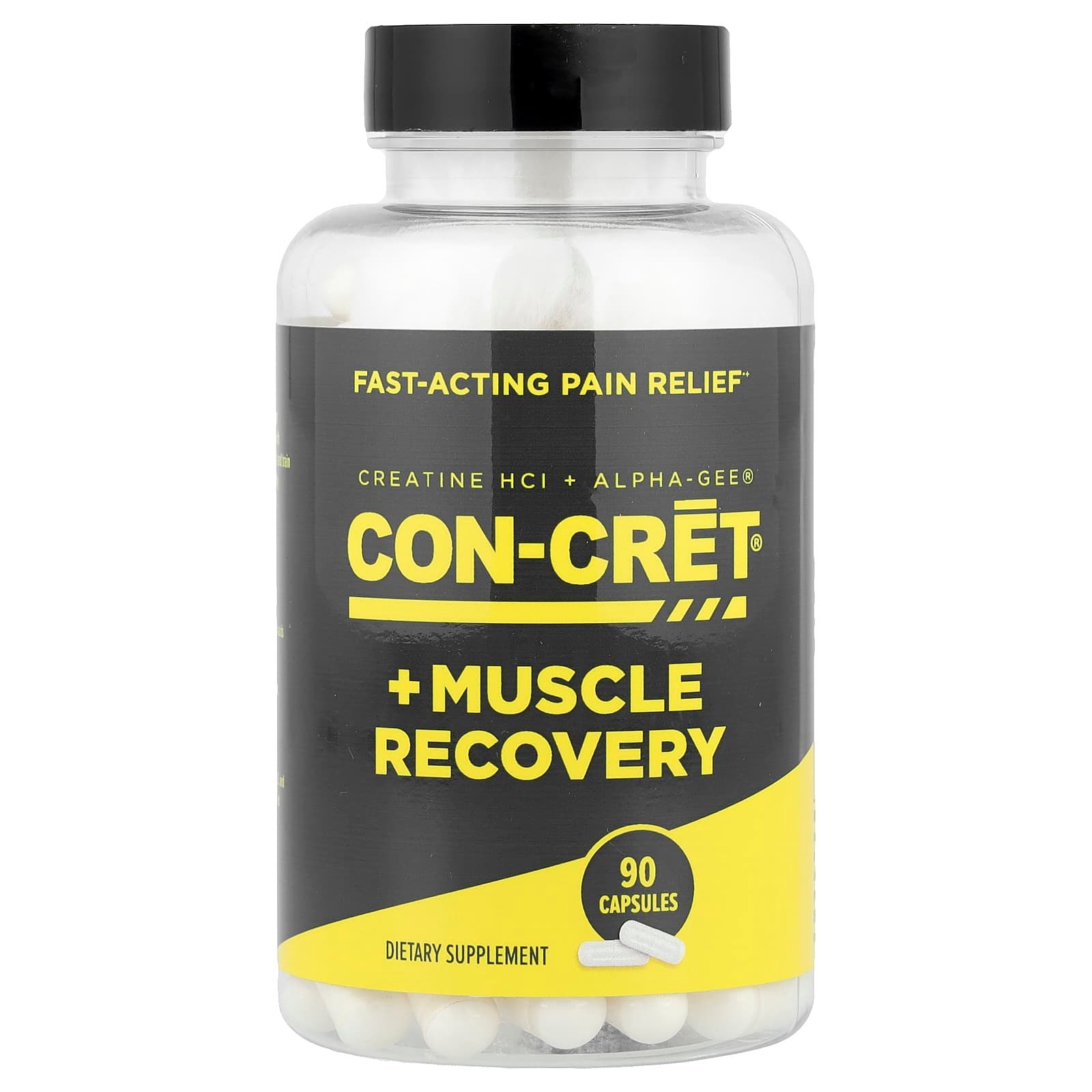 Con-Cret, Cloridrato de Creatina + Alpha Gee®, 90 Cápsulas