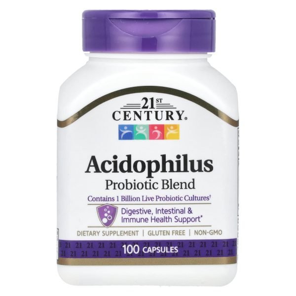 21st Century, Mistura Probiótica Acidophilus, 100 Cápsulas