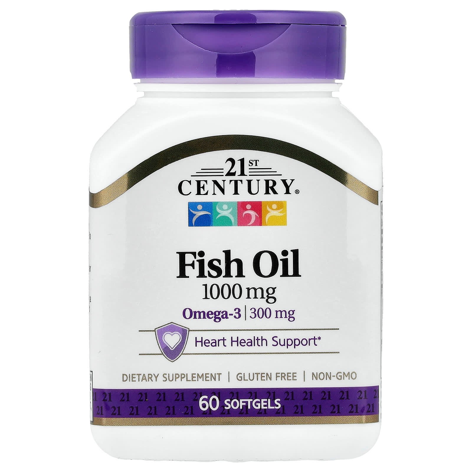 21st Century, Óleo de Peixe, 1.000 mg, 60 Cápsulas Softgel
