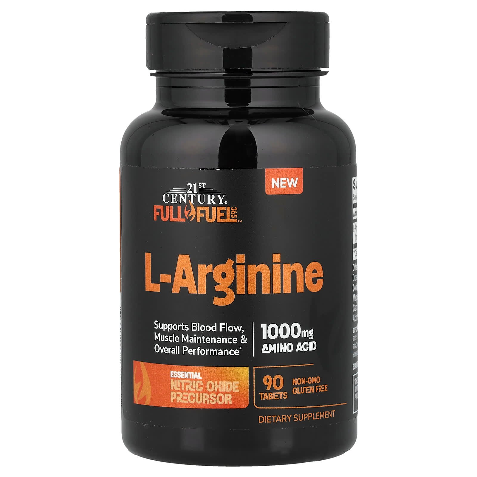 21st Century, Full Fuel 365™, L-Arginina, 1.000 mg, 90 Comprimidos