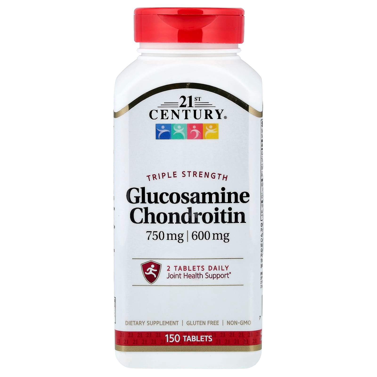 21st Century, Glicosamina e Condroitina, Tripla Potência, 150 Comprimidos