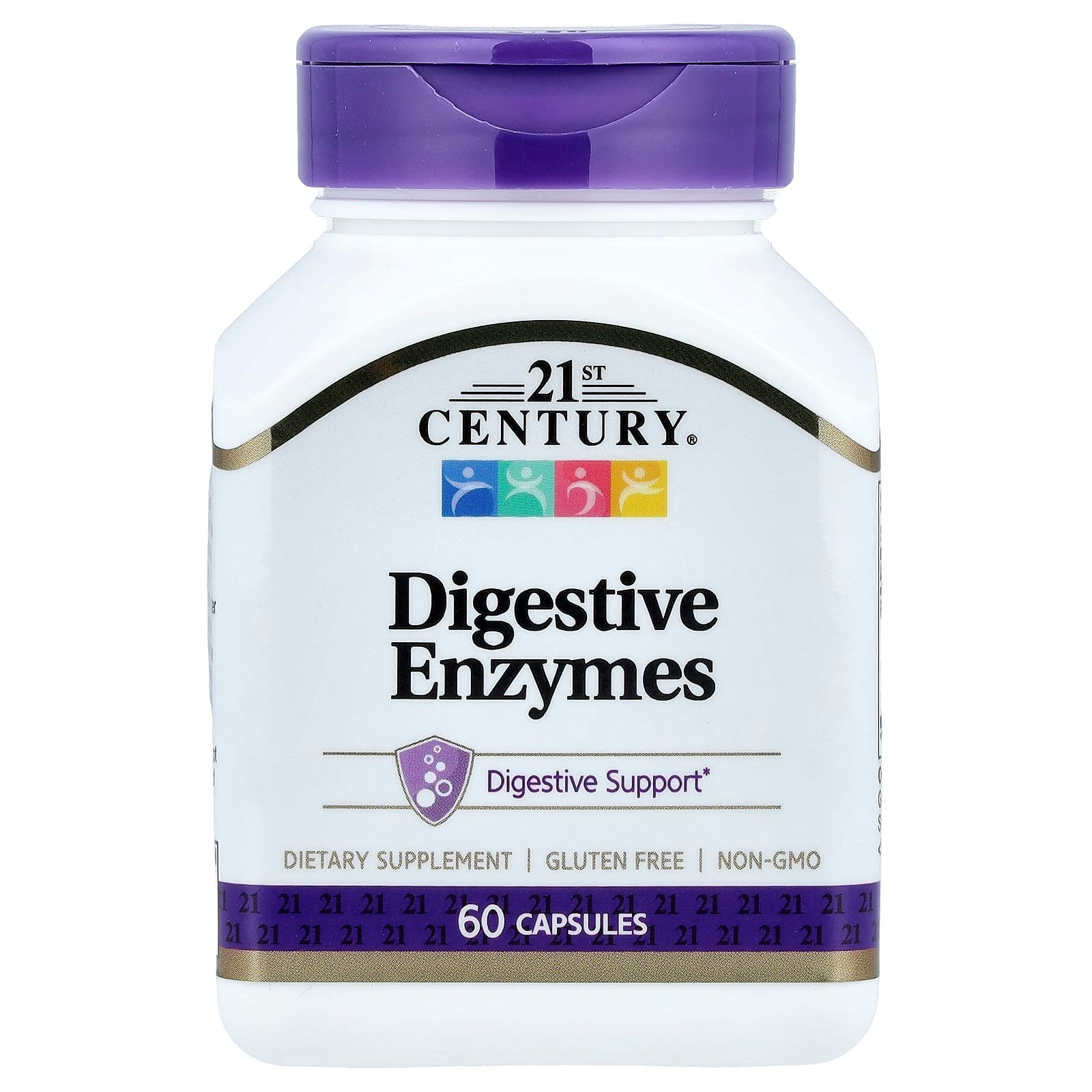 21st Century, Enzimas Digestivas, 60 Cápsulas