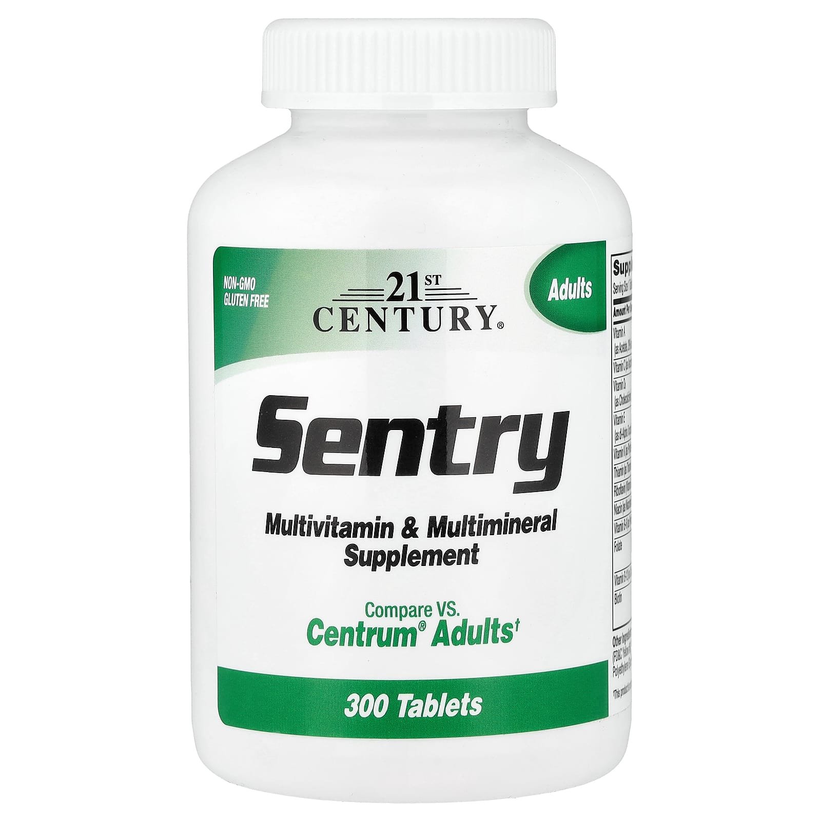 21st Century, Sentry, Suplemento Multivitamínico e Multimineral para Adultos, 300 Comprimidos