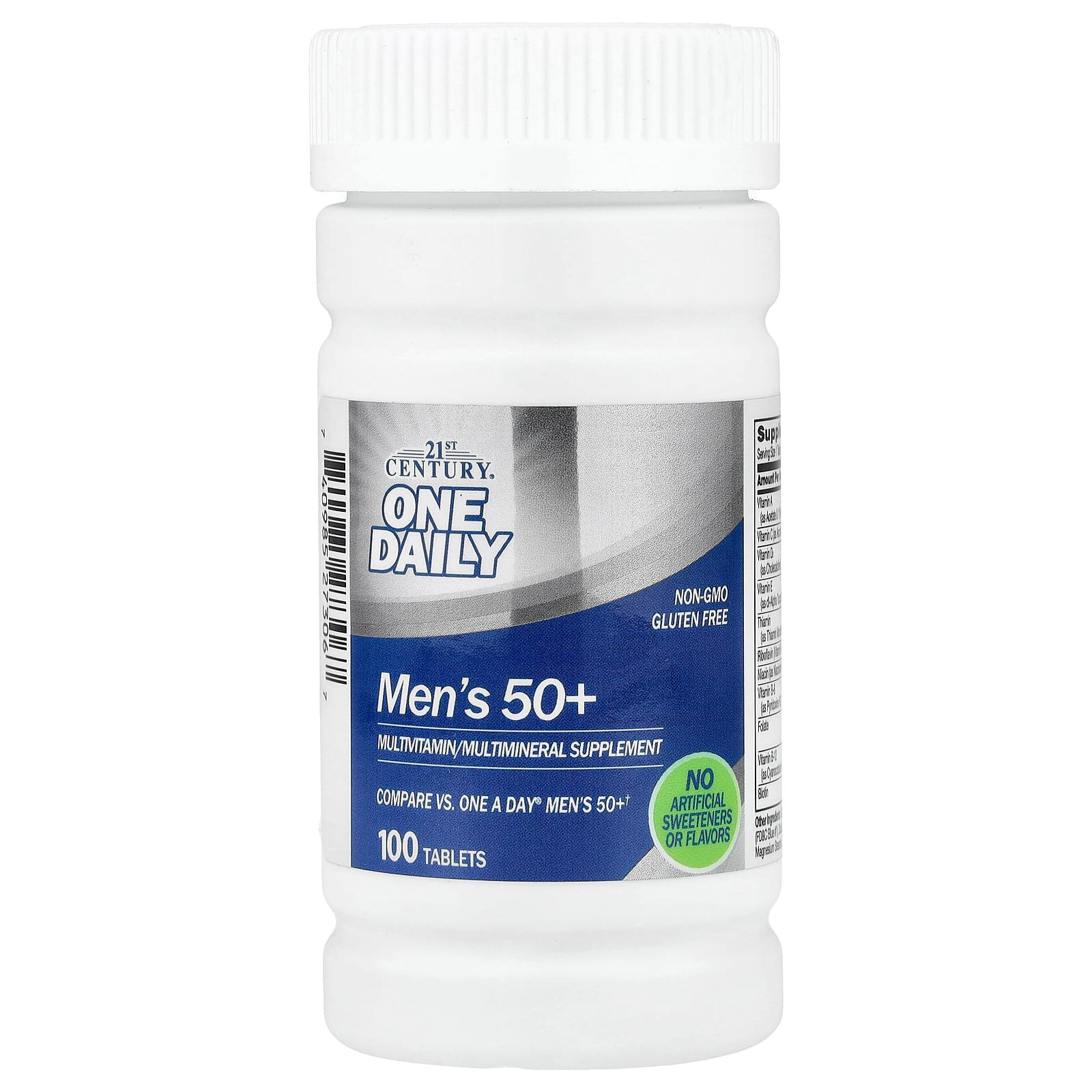 21st Century, One Daily, Men's 50+, 100 Comprimidos