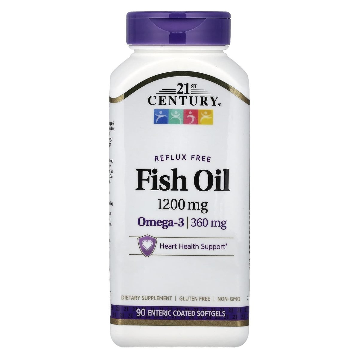 21st Century, Óleo de Peixe, 1.200 mg, 90 Cápsulas Softgel com Revestimento Entérico