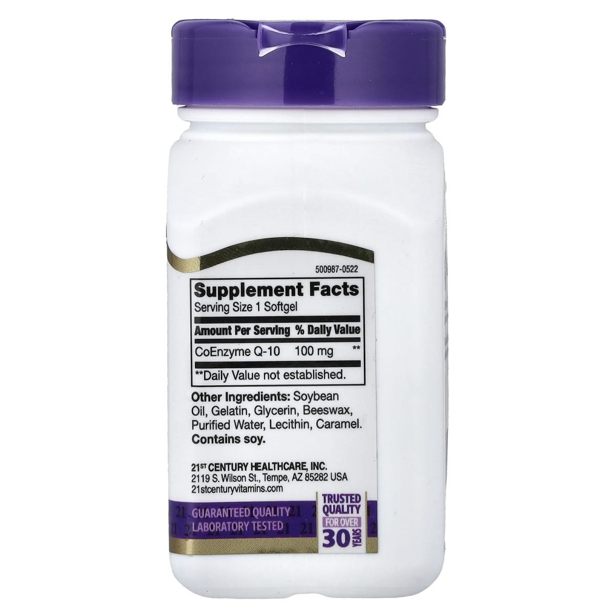 21st Century, Liquid Filled CoQ-10, 100 mg, 90 Rapid Release Softgels, foto 2