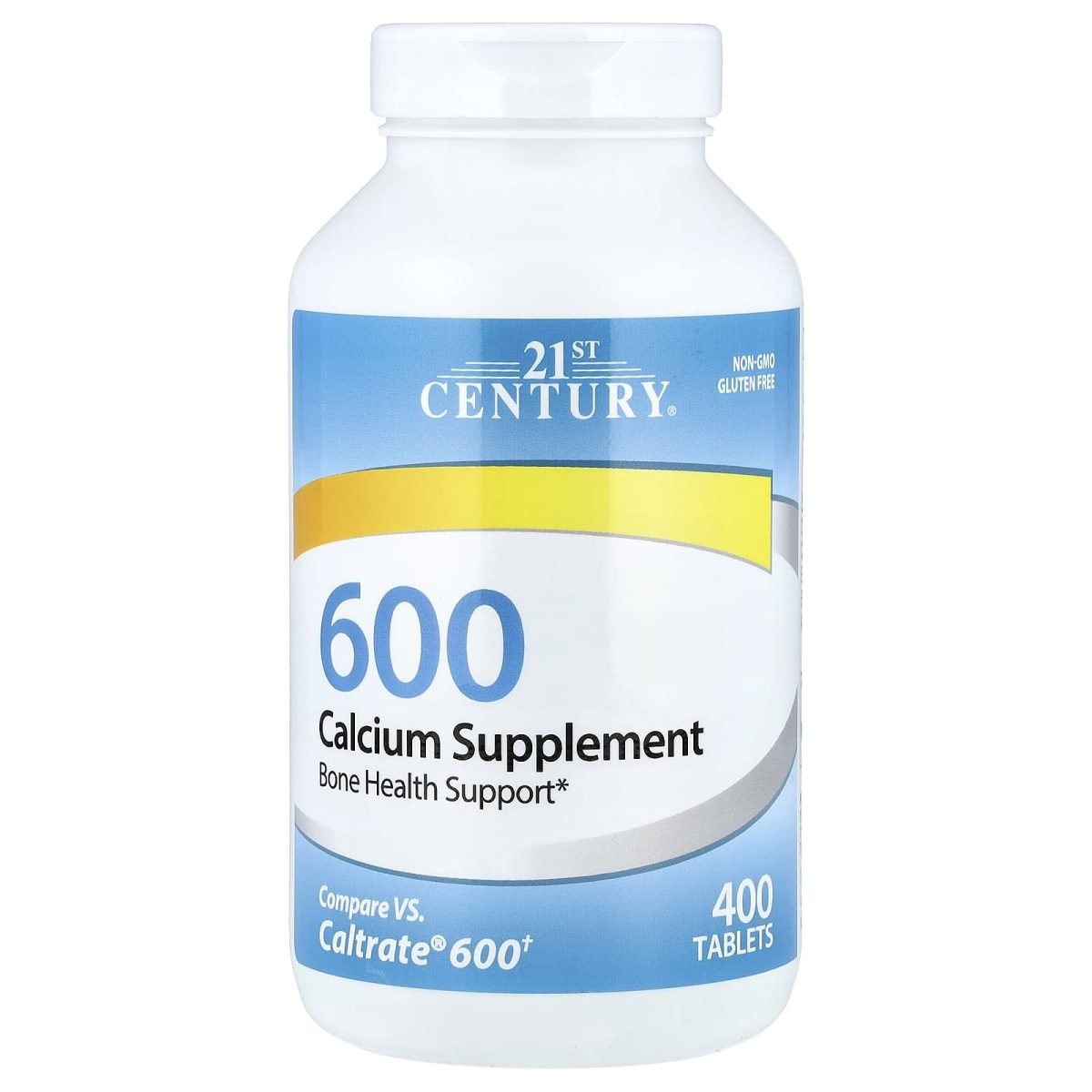 21st Century, Suplemento de Cálcio 600, 400 Comprimidos (600 mg por Comprimido)