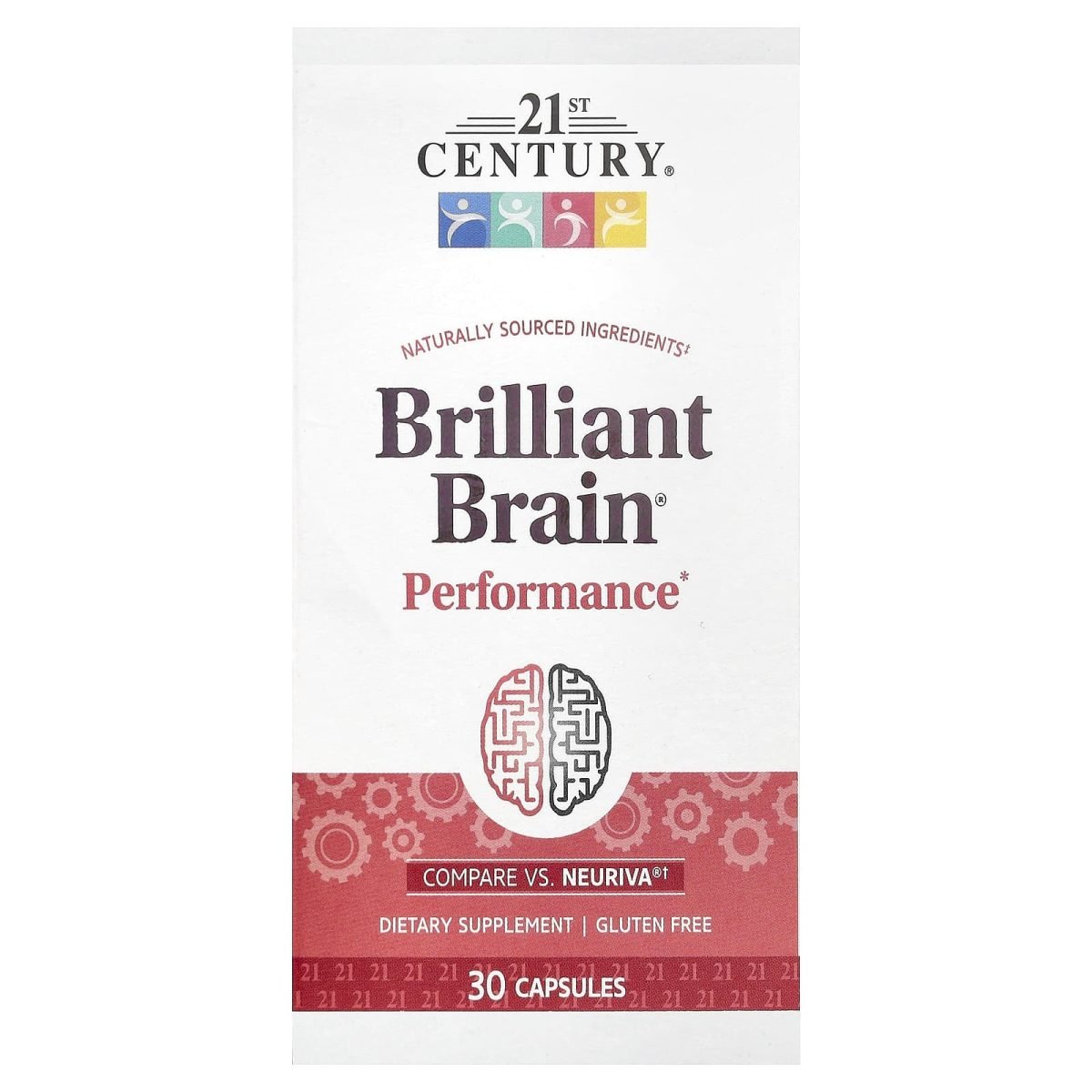 21st Century, Desempenho Cerebral Brilhante, 30 Cápsulas