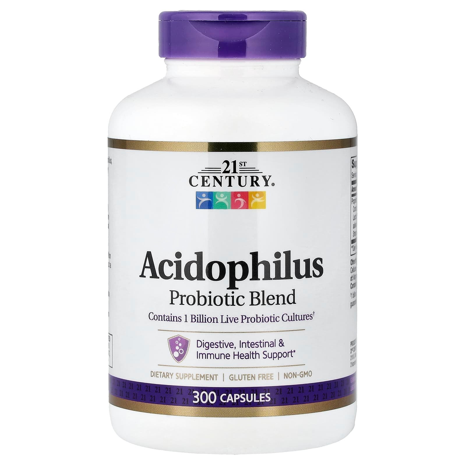 21st Century, Mistura Probiótica Acidophilus, 300 Cápsulas