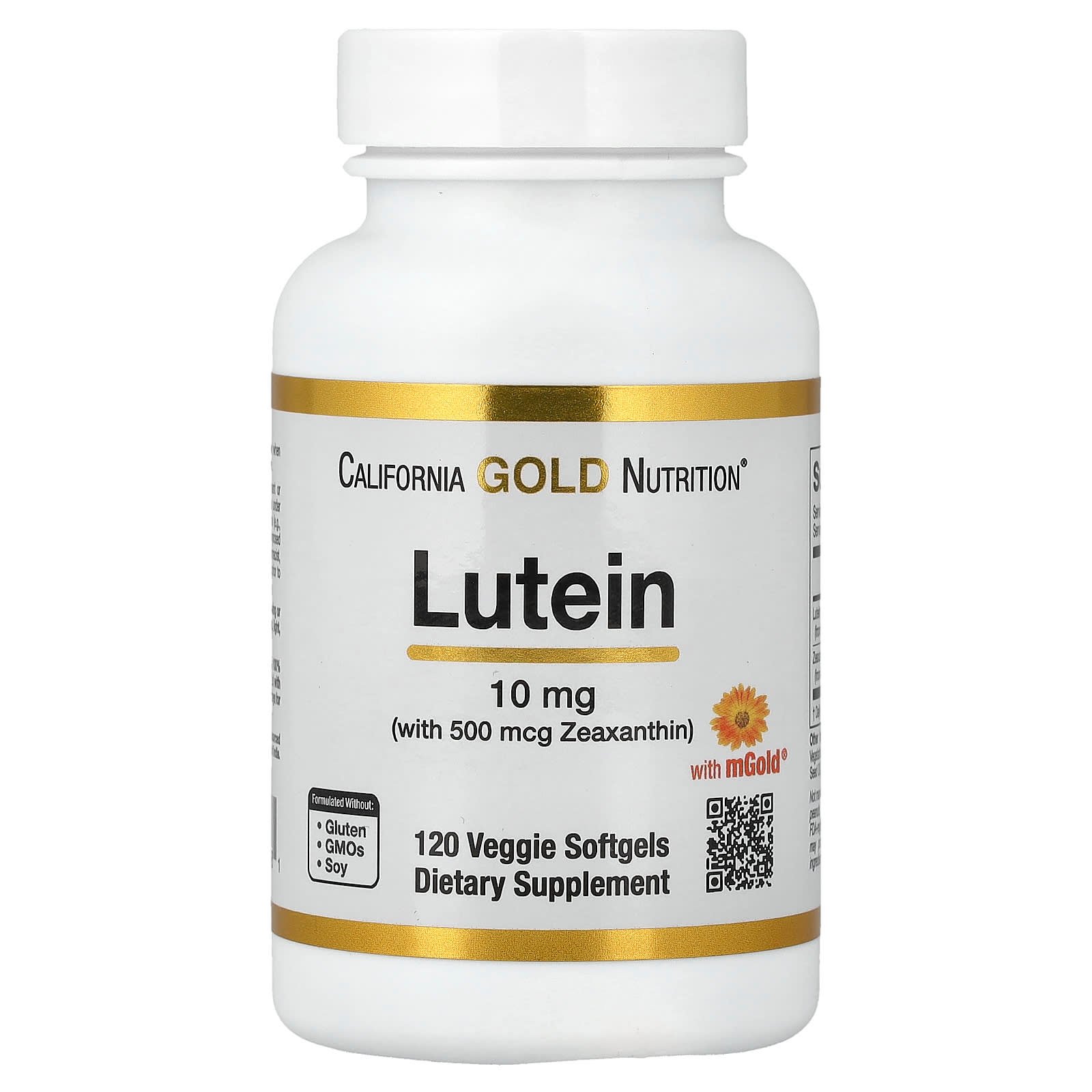 California Gold Nutrition, Luteína com Zeaxantina de Extrato de Calêndula, 120 Cápsulas Softgel Vegetais