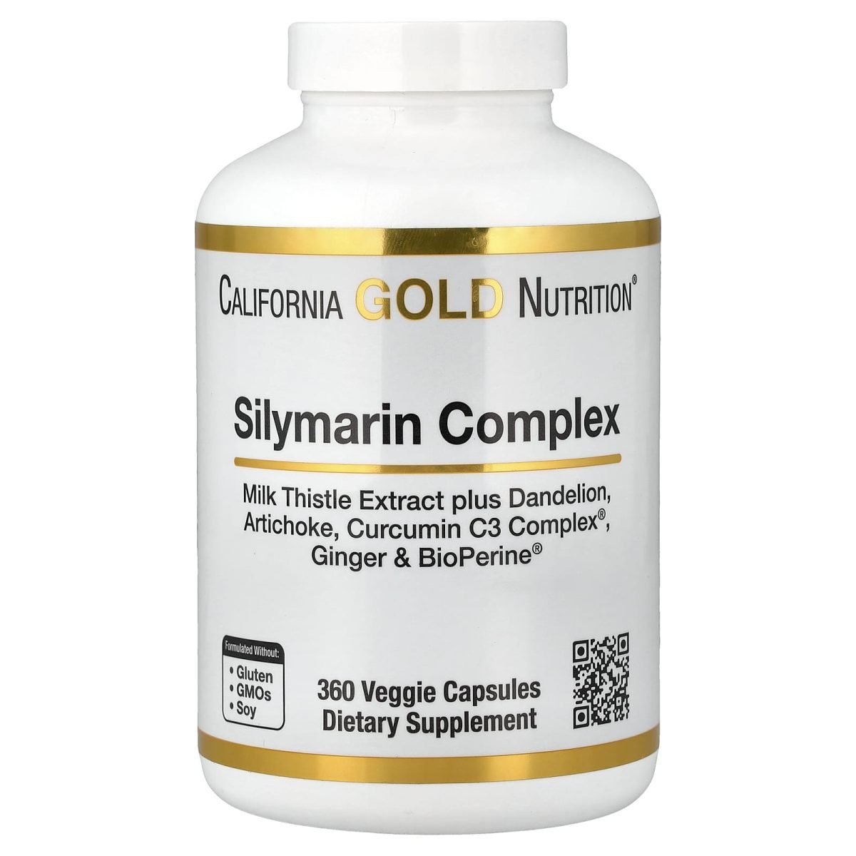 California Gold Nutrition, Silymarin Complex, 360 Veggie Capsules