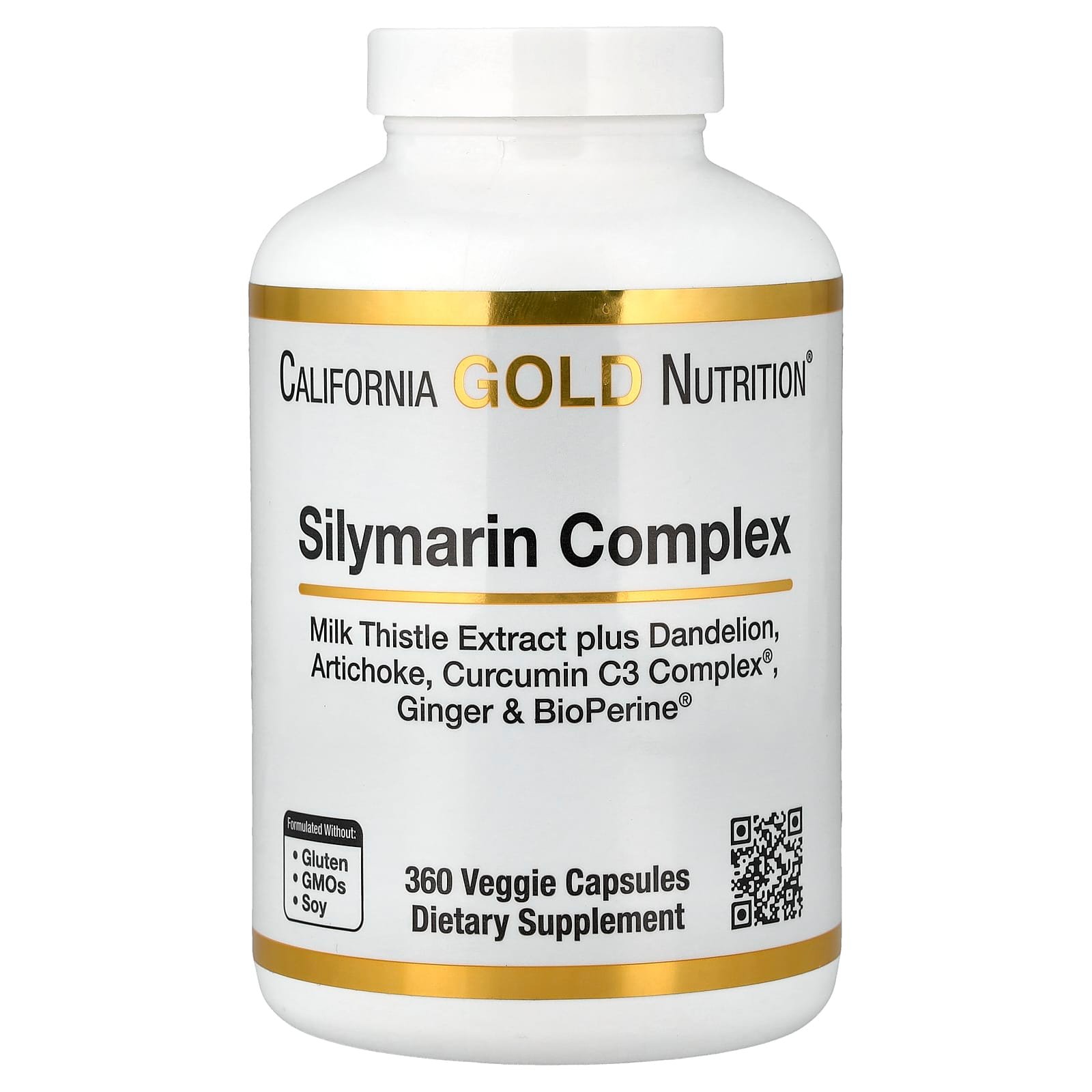California Gold Nutrition, Silymarin Complex, 360 Veggie Capsules