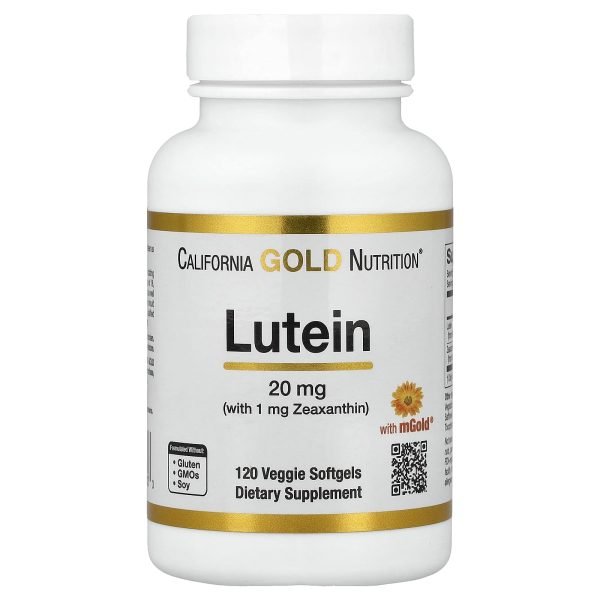 California Gold Nutrition, Luteína com Zeaxantina de Extrato de Calêndula, 120 Cápsulas Softgel Vegetais