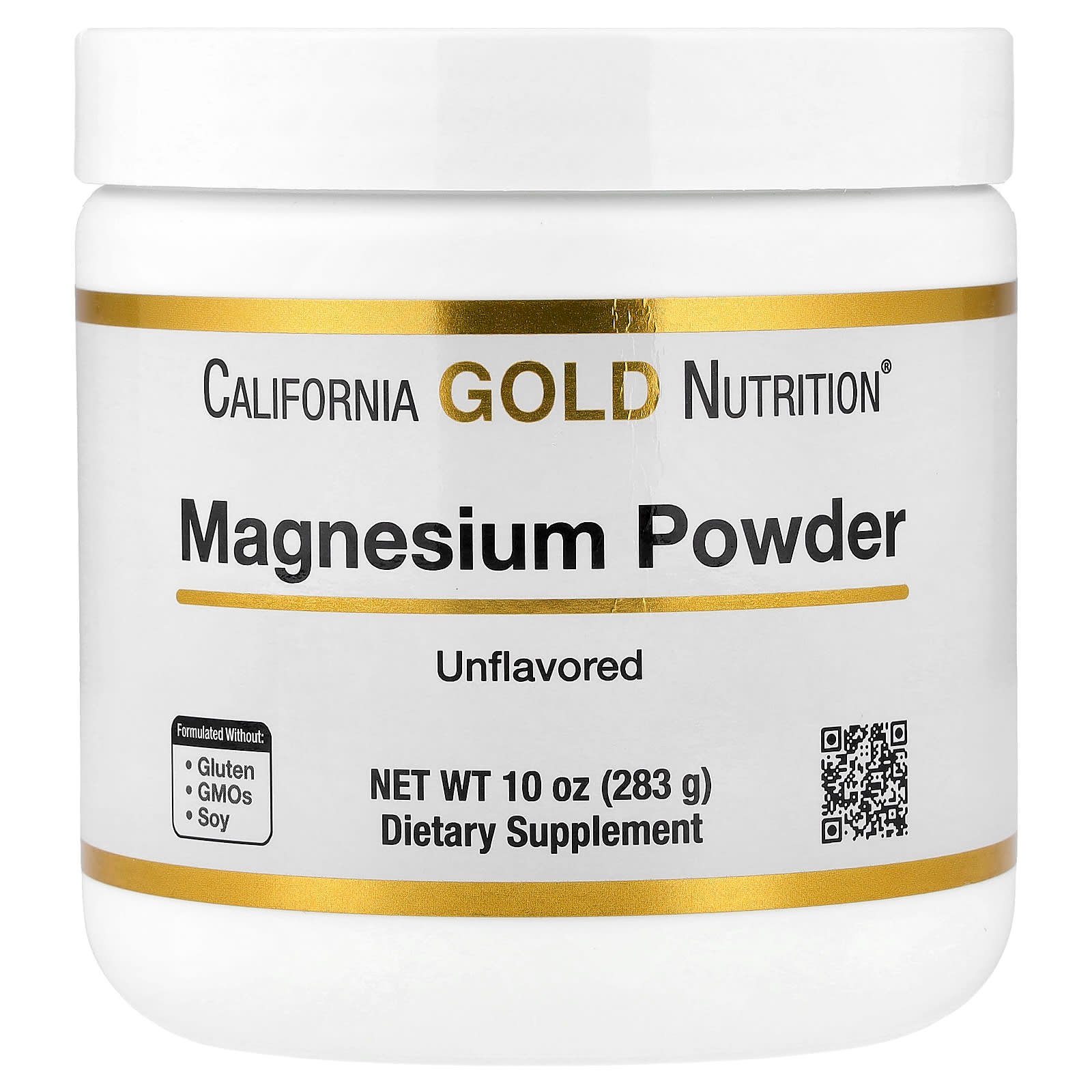 California Gold Nutrition, Magnesium Powder, Unflavored, 10 oz (283 g)