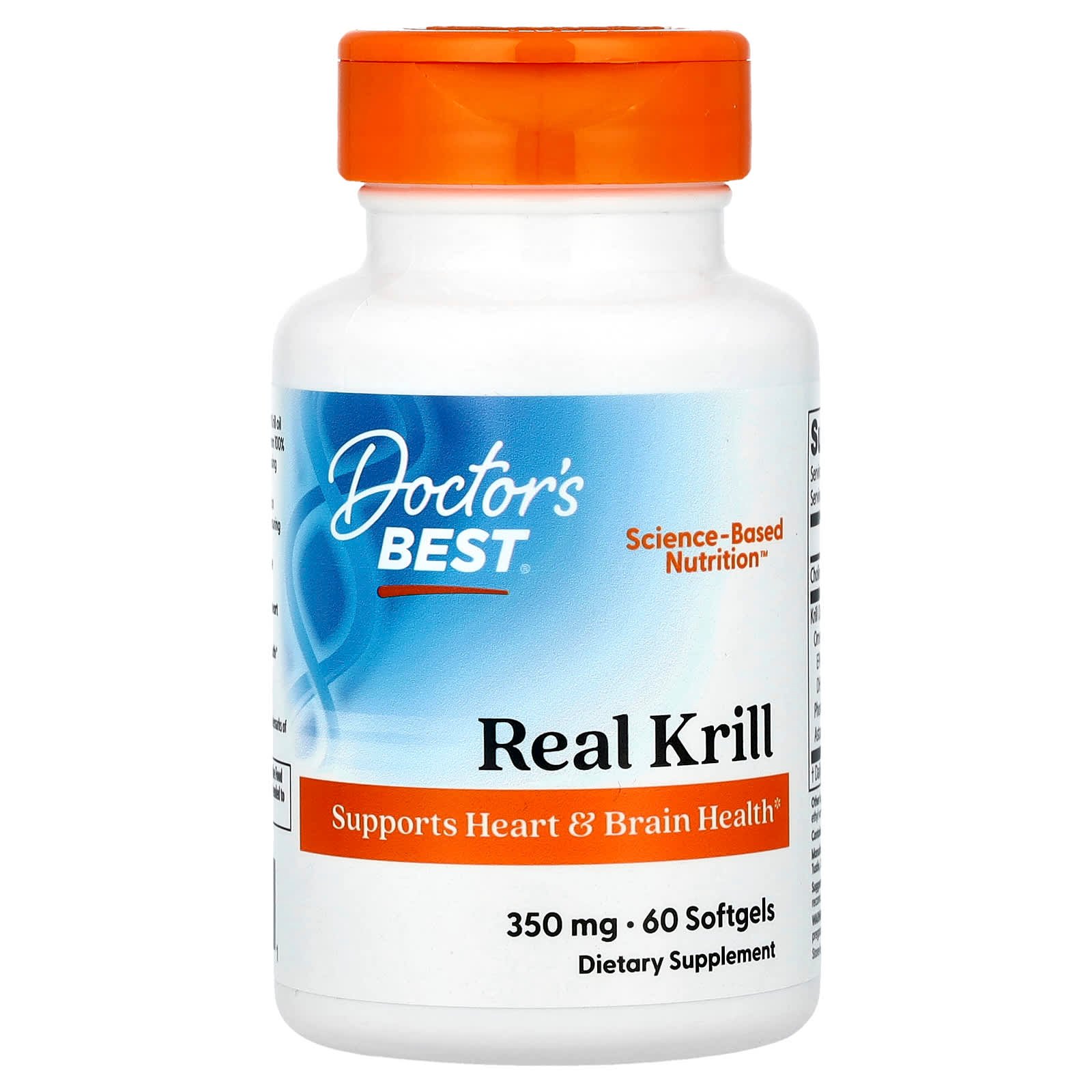 Doctor's Best, Real Krill, 60 Cápsulas Softgel