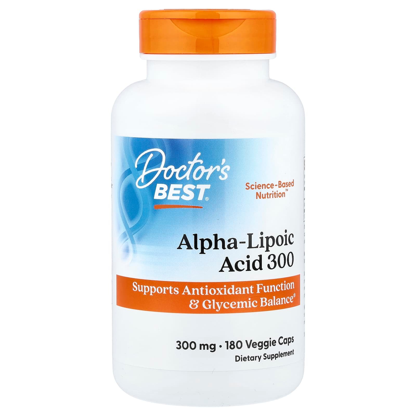 Doctor's Best, Ácido Tióctico 300, 300 mg, 180 Cápsulas Vegetais