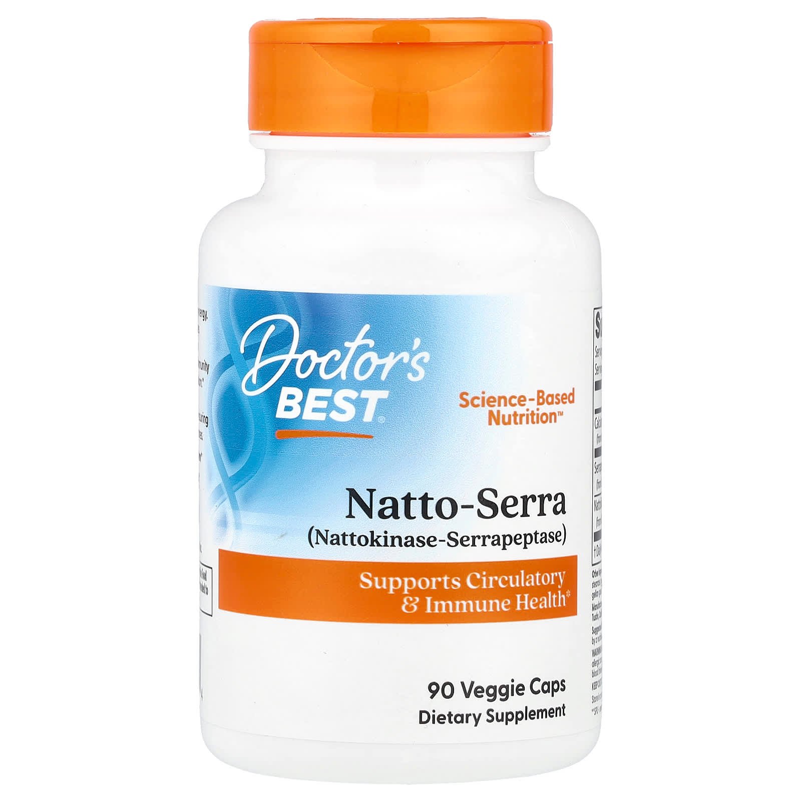 Doctor's Best, Natto-Serra, 90 Veggie Caps