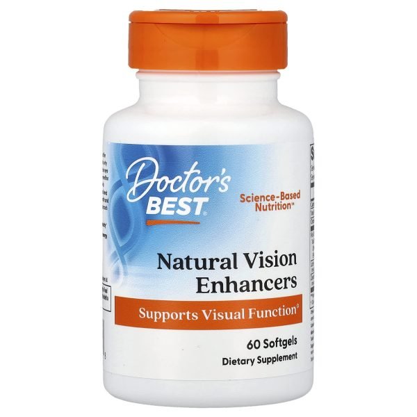 Doctor's Best, Potencializadores Naturais da Visão, 60 Cápsulas Softgel
