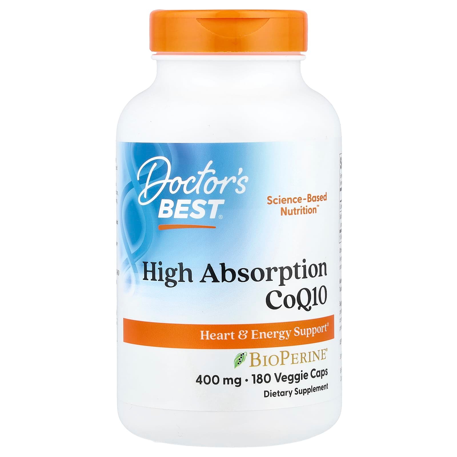 Doctor's Best, High Absorption CoQ10 , 180 Veggie Caps