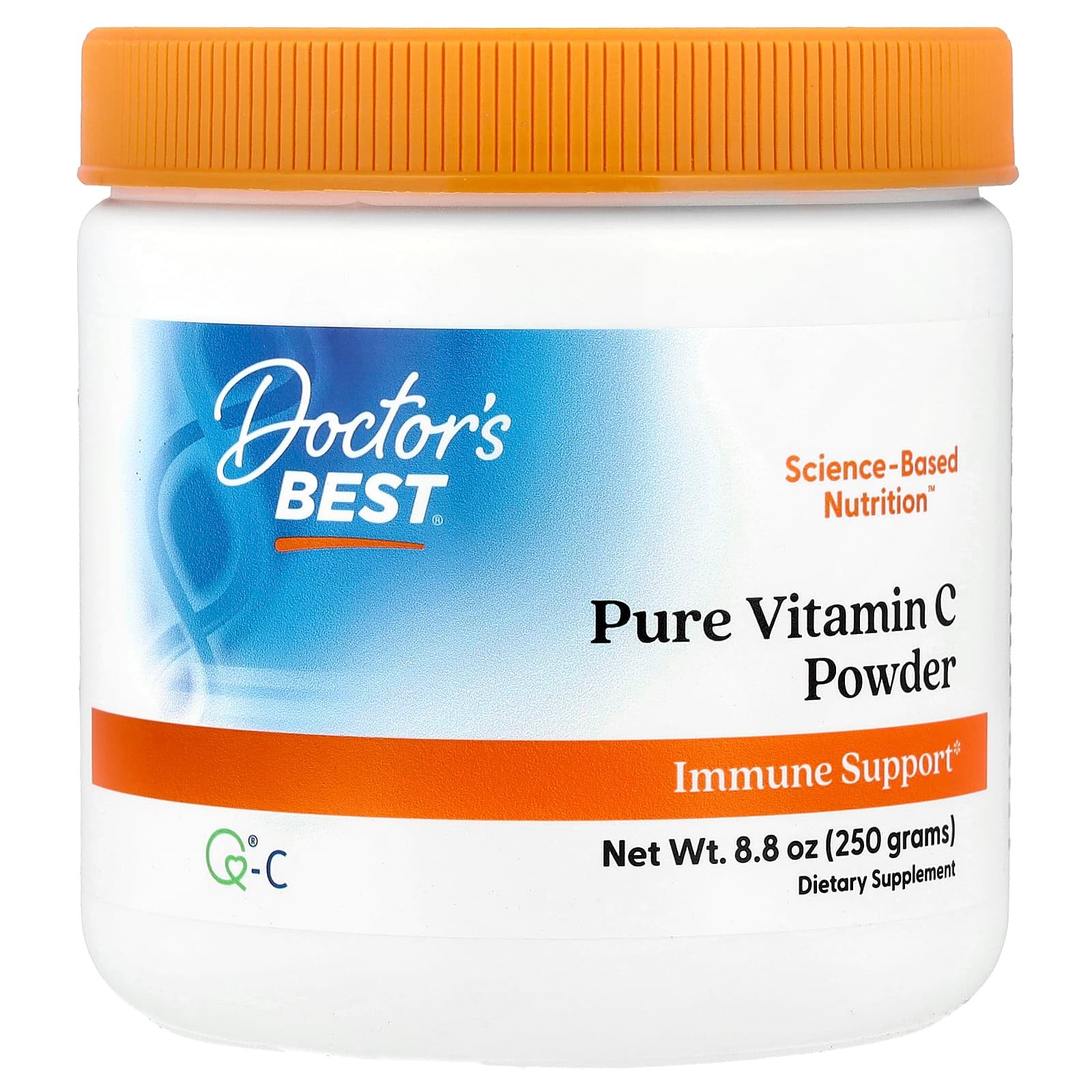 Doctor's Best, Vitamina C Pura em Pó com Q®-C, 250 g (8,8 oz)