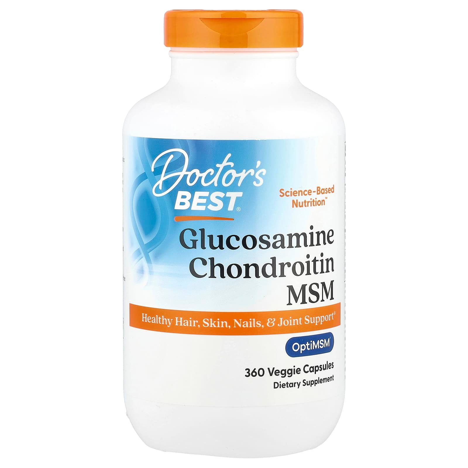 Doctor's Best, Glicosamina, Condroitina e MSM, 360 Cápsulas Vegetais