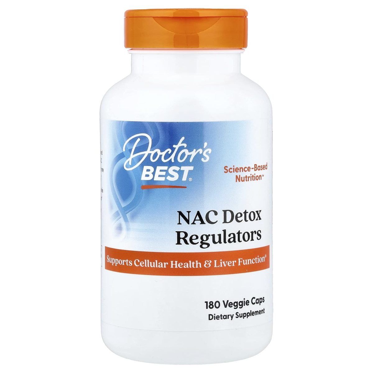 Doctor's Best, Reguladores de NAC para Detox, 180 Cápsulas Vegetais