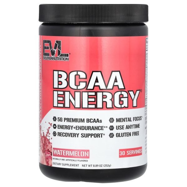 EVLution Nutrition, BCAA Energy®, Watermelon, 252 g (8,89 oz)
