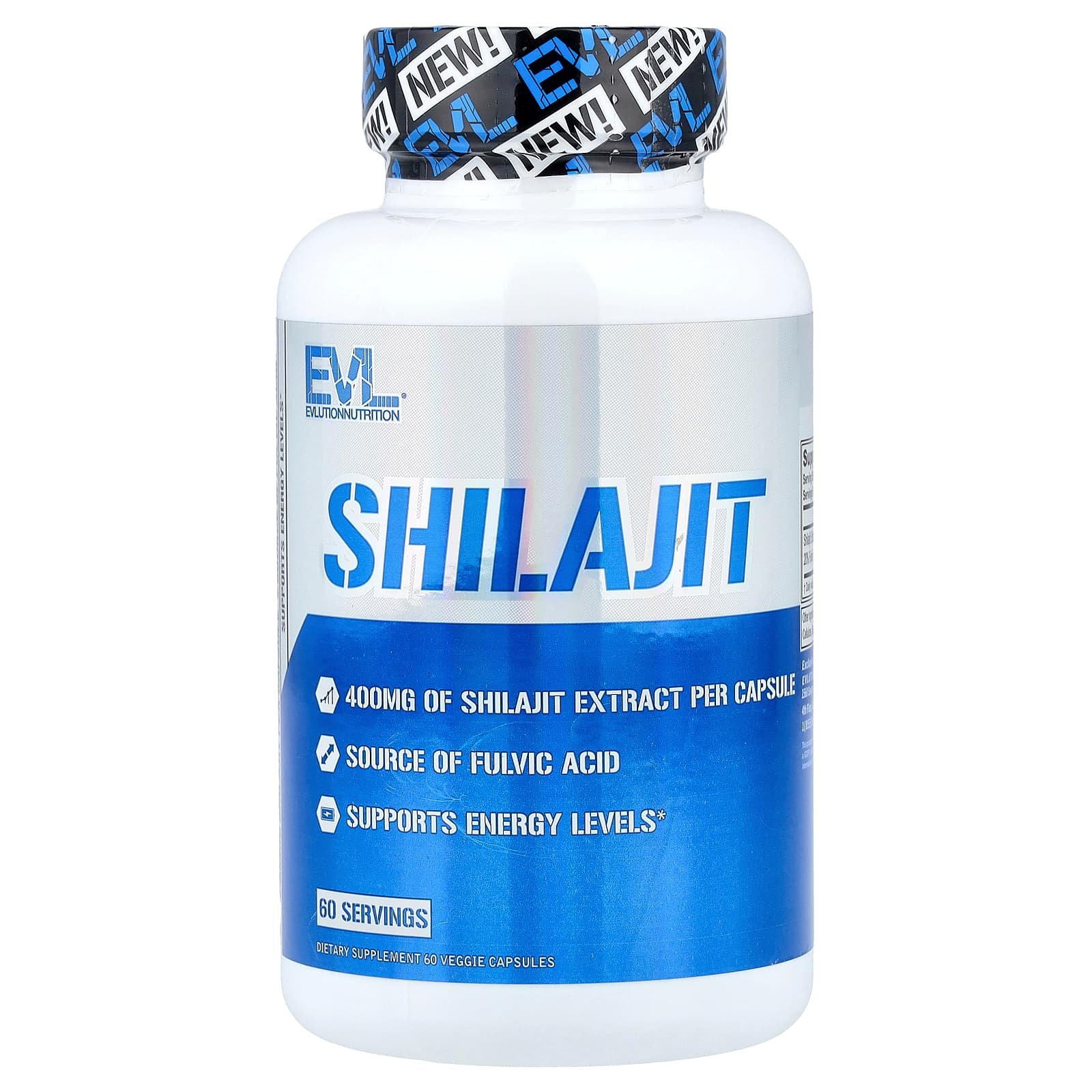 EVLution Nutrition, Shilajit, 400 mg, 60 Cápsulas Vegetais