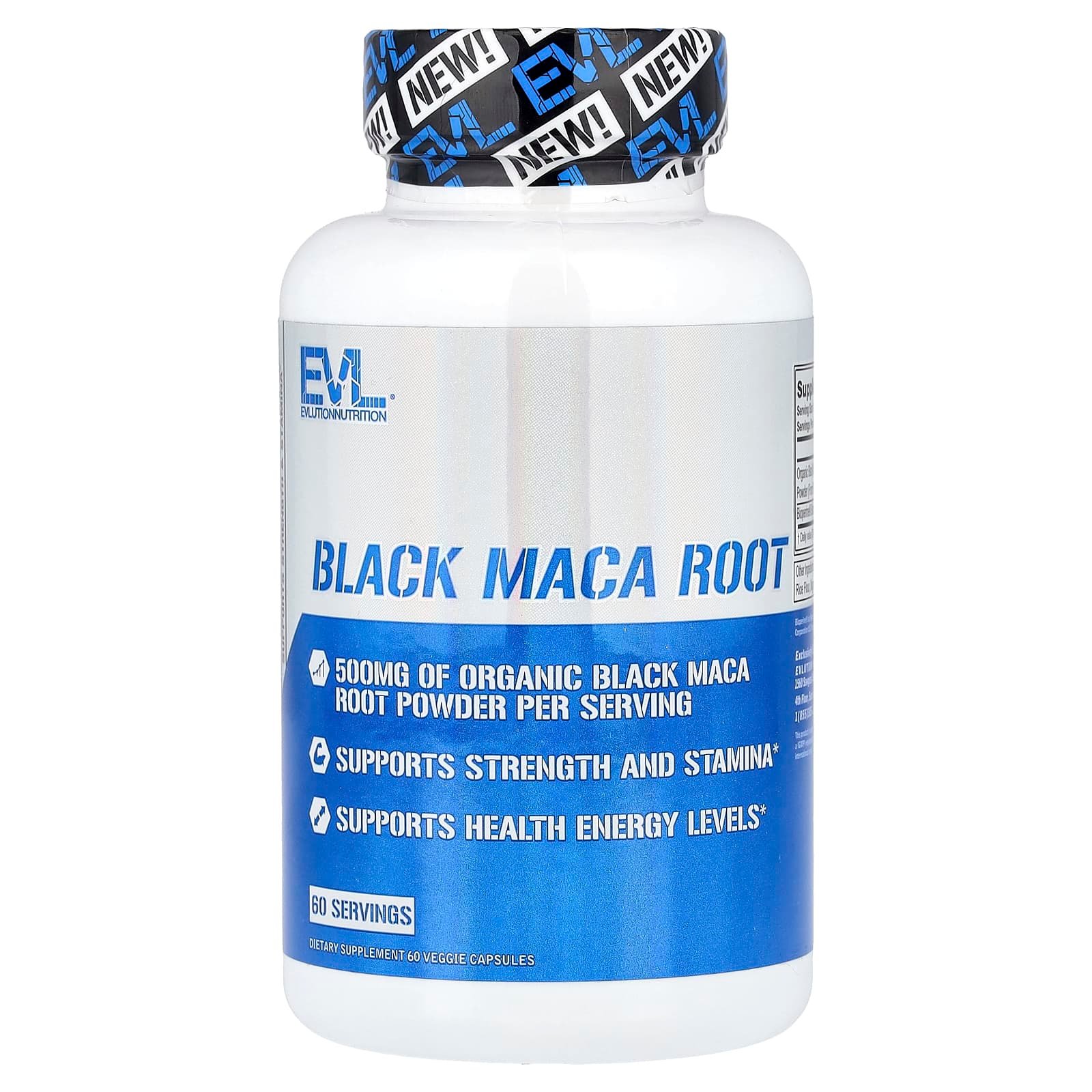 EVLution Nutrition, Black Maca Root, 60 Veggie Capsules