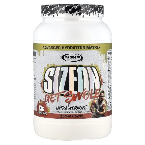 Gaspari Nutrition, SizeOn®, Get Swole, Intra-Treino, Mango Splash, 1,63 kg (3,59 lb)