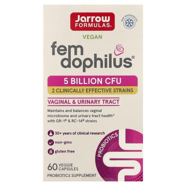 Jarrow Formulas, Fem Dophilus®, 60 Cápsulas Vegetais