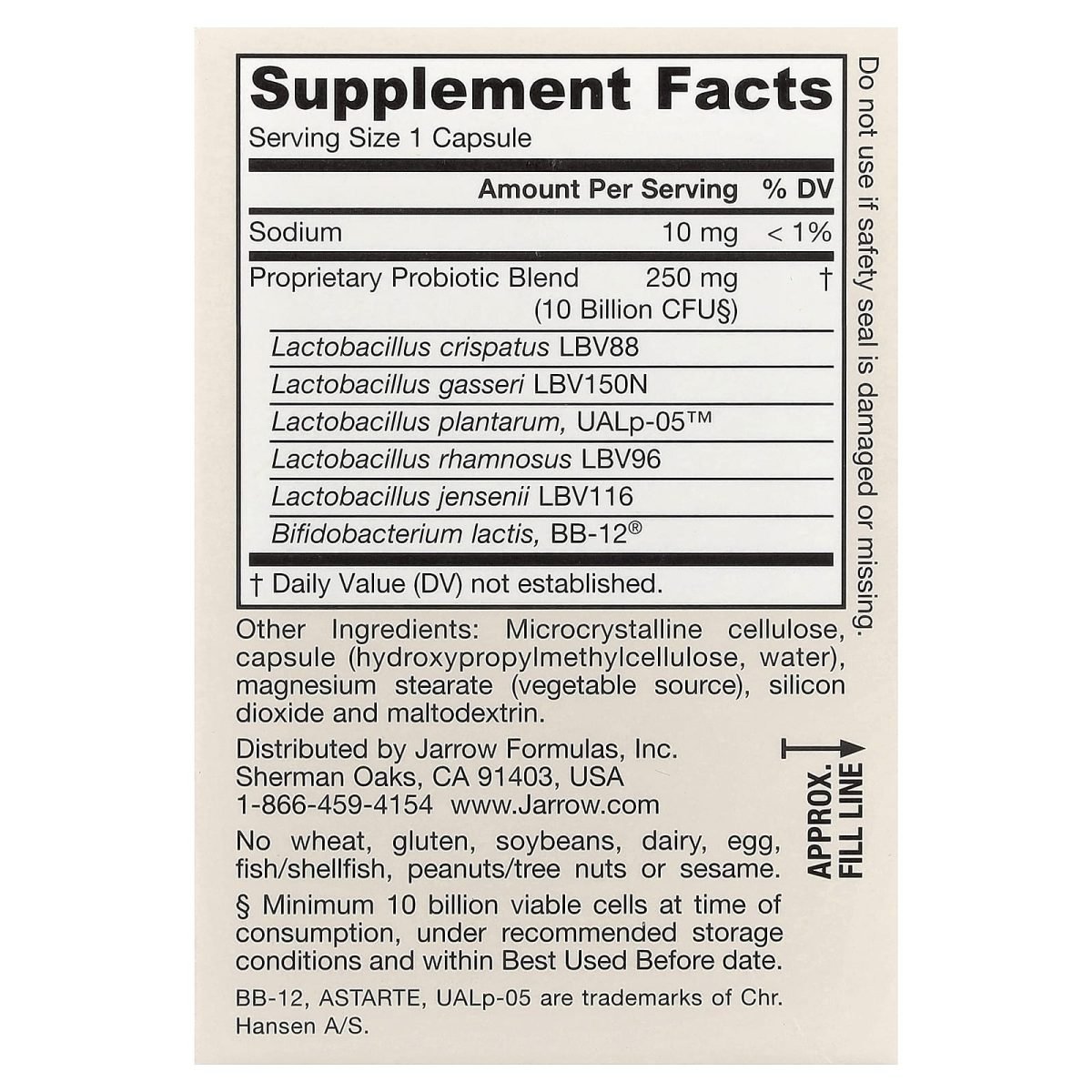 Jarrow Formulas, Fem Dophilus® Vegano, Avançado, 30 Cápsulas Vegetais, foto 2