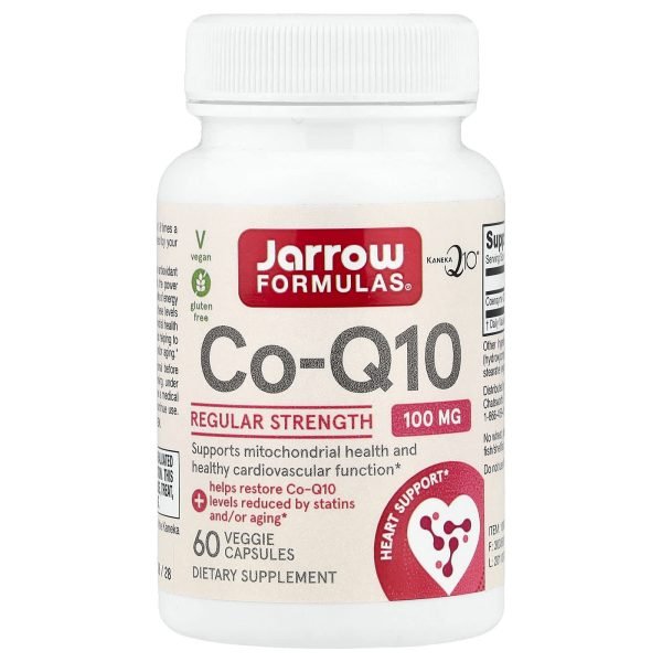 Jarrow Formulas, Co-Q10, 100 mg, 60 Cápsulas Vegetais