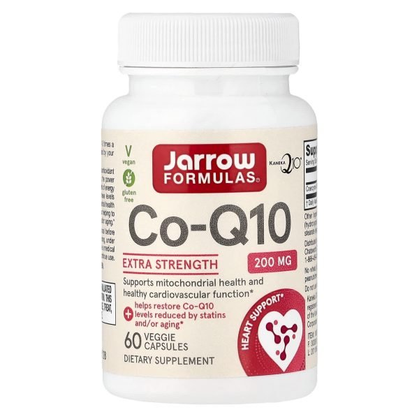 Jarrow Formulas, CoQ10 Vegana, 200 mg, 60 Cápsulas Vegetais