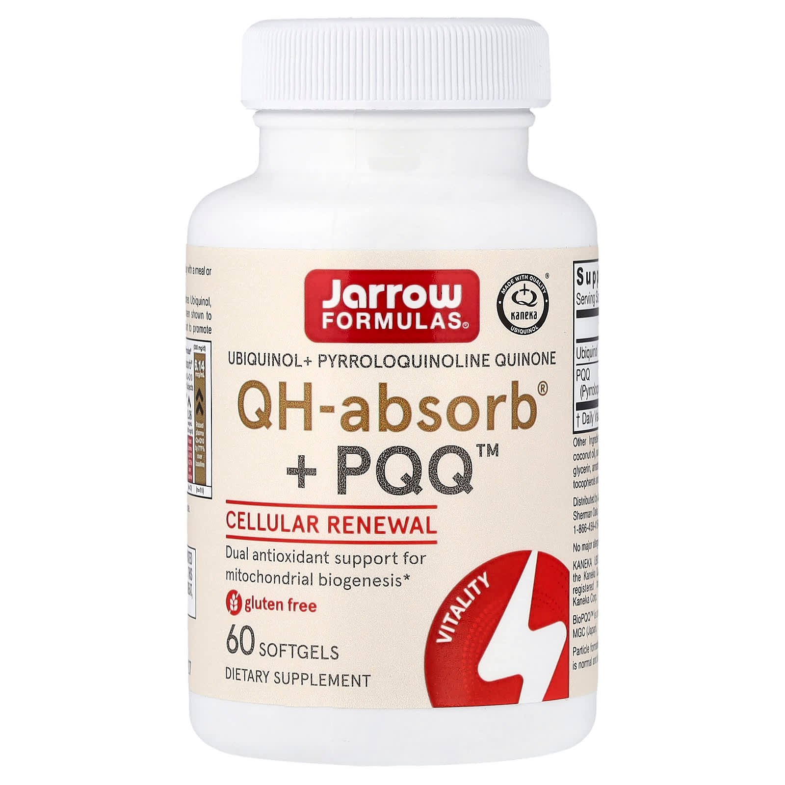 Jarrow Formulas, QH-Absorb® + PQQ™, 60 Cápsulas Softgel