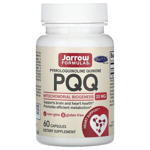 Jarrow Formulas, PQQ, 20 mg, 60 Cápsulas