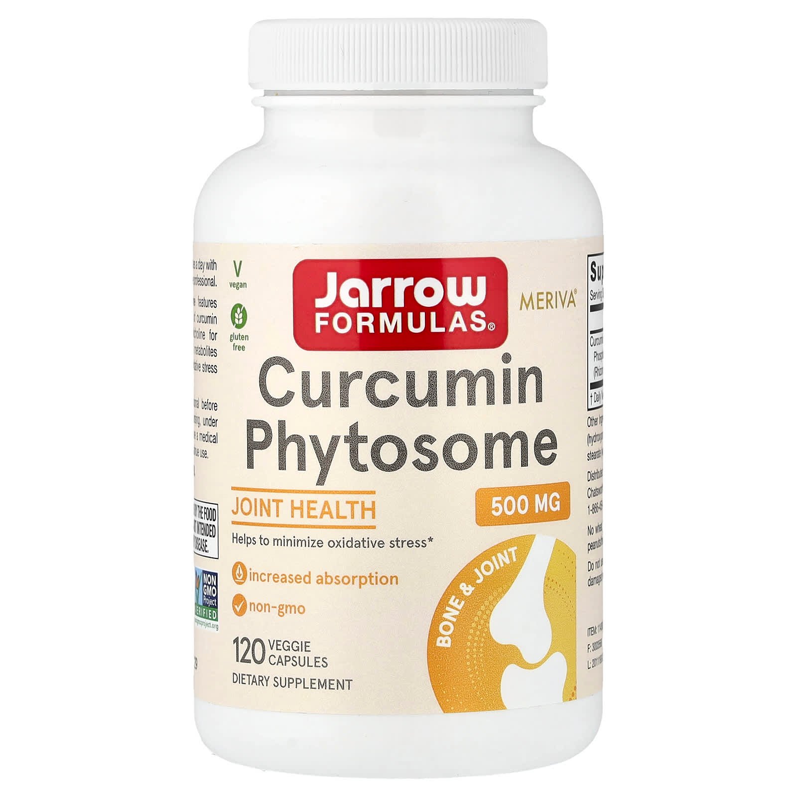 Jarrow Formulas, Fitossomo de Curcumina, 120 Cápsulas Vegetais