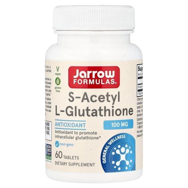 Jarrow Formulas, S-Acetil L-Glutationa, 100 mg, 60 Comprimidos