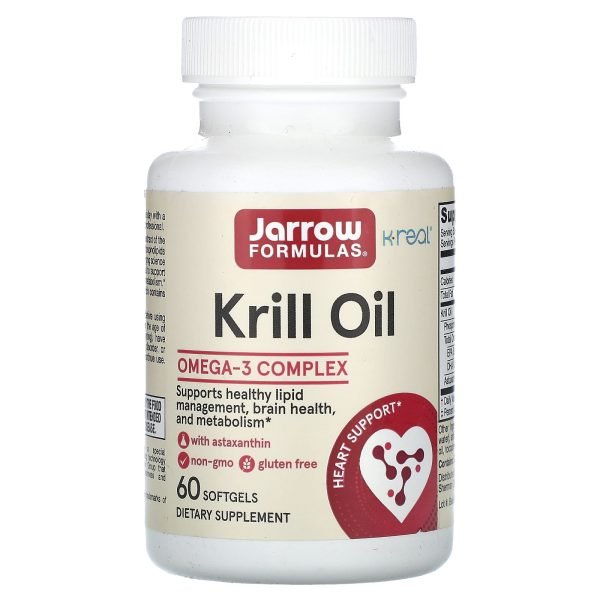 Jarrow Formulas, Óleo de Krill, 60 Cápsulas Softgel
