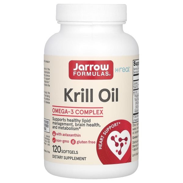 Jarrow Formulas, Óleo de Krill, 120 Cápsulas Softgel (600 mg por Cápsula Softgel)