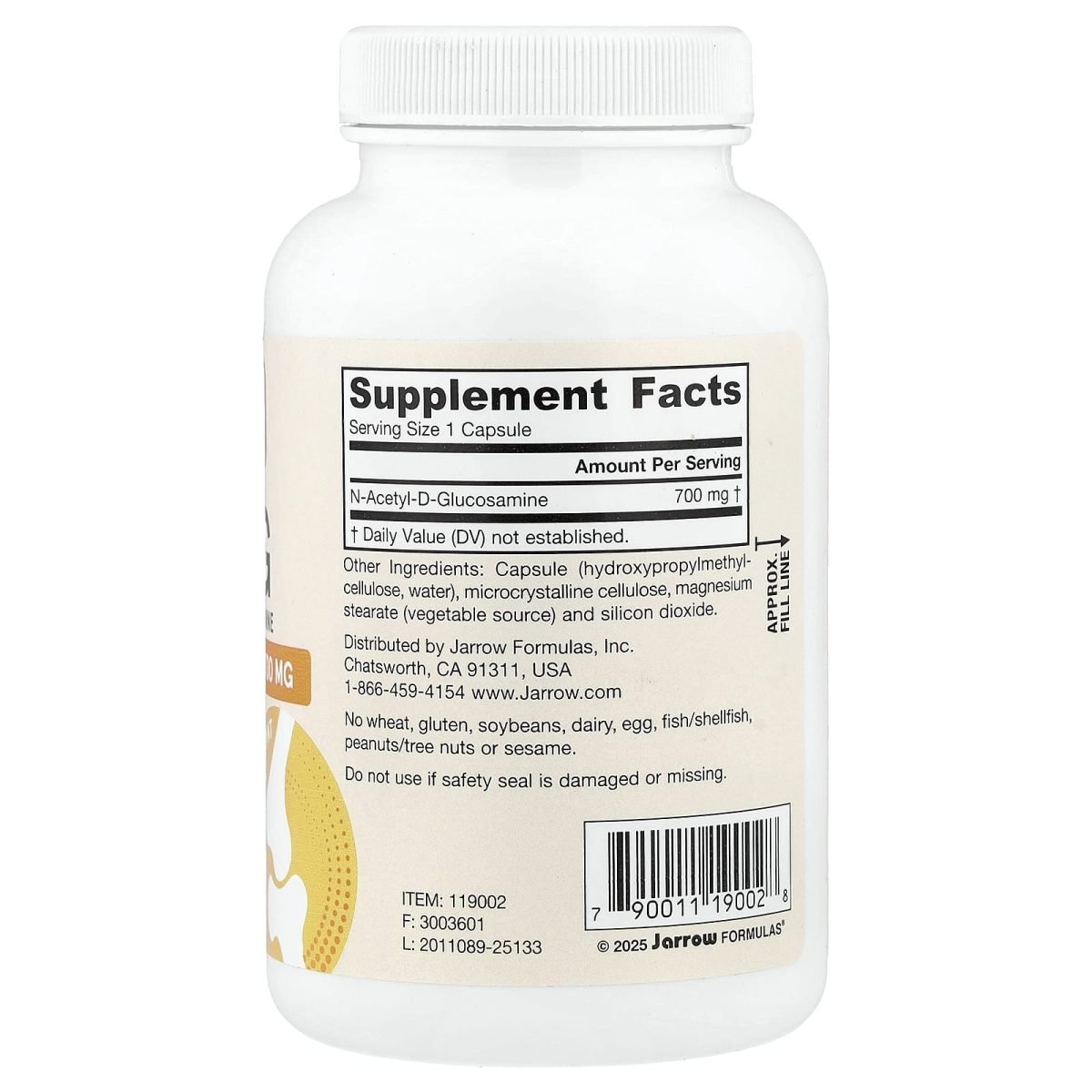 Jarrow Formulas, NAG, 700 mg, 120 Cápsulas Vegetais, foto 2