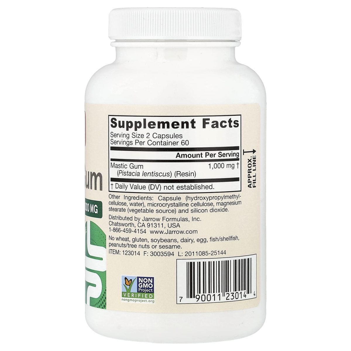 Jarrow Formulas, Goma de Mástique Vegana, 120 Cápsulas Vegetais (500 mg por Cápsula), foto 2