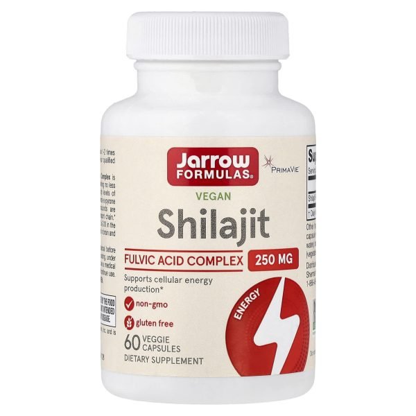 Jarrow Formulas, Shilajit Vegano, 250 mg, 60 Cápsulas Vegetais