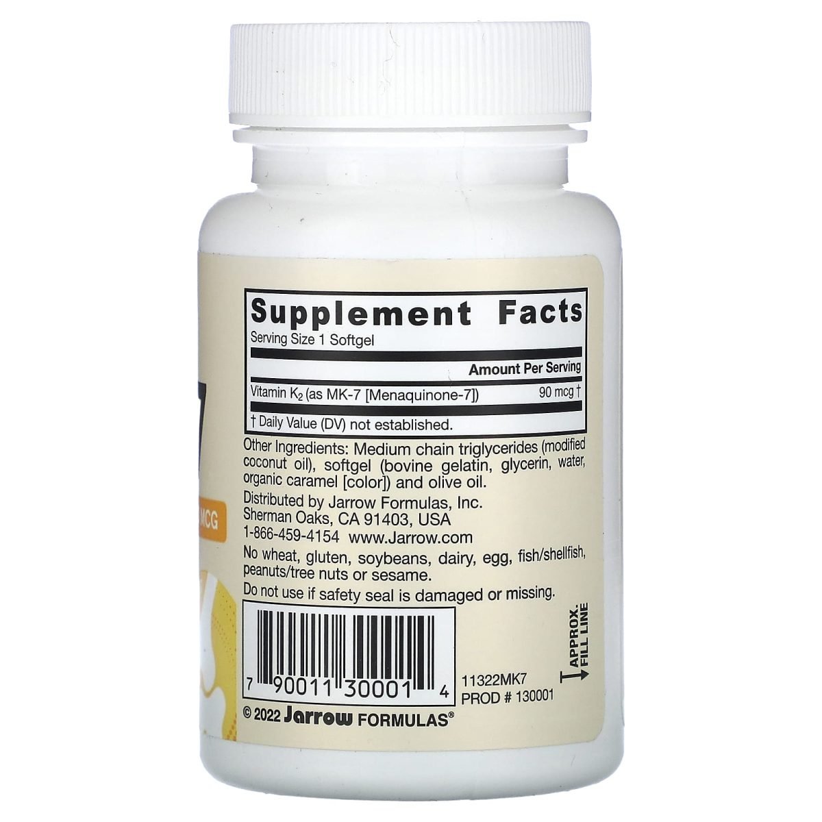 Jarrow Formulas, MK-7, 90 mcg, 60 Cápsulas Softgel, foto 2