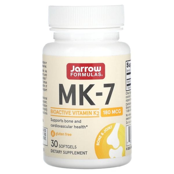 Jarrow Formulas, MK-7, 180 mcg, 30 Cápsulas Softgel