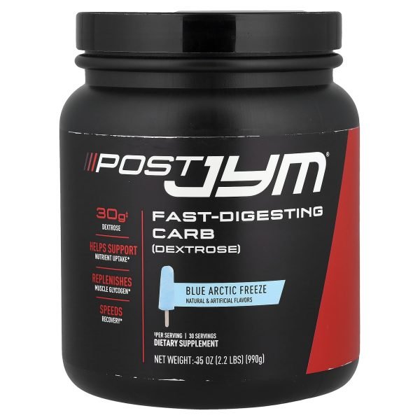 JYM Supplement Science, Post JYM®, Fast-Digesting Carb, Blue Arctic Freeze, 2.2 lbs (990 g)