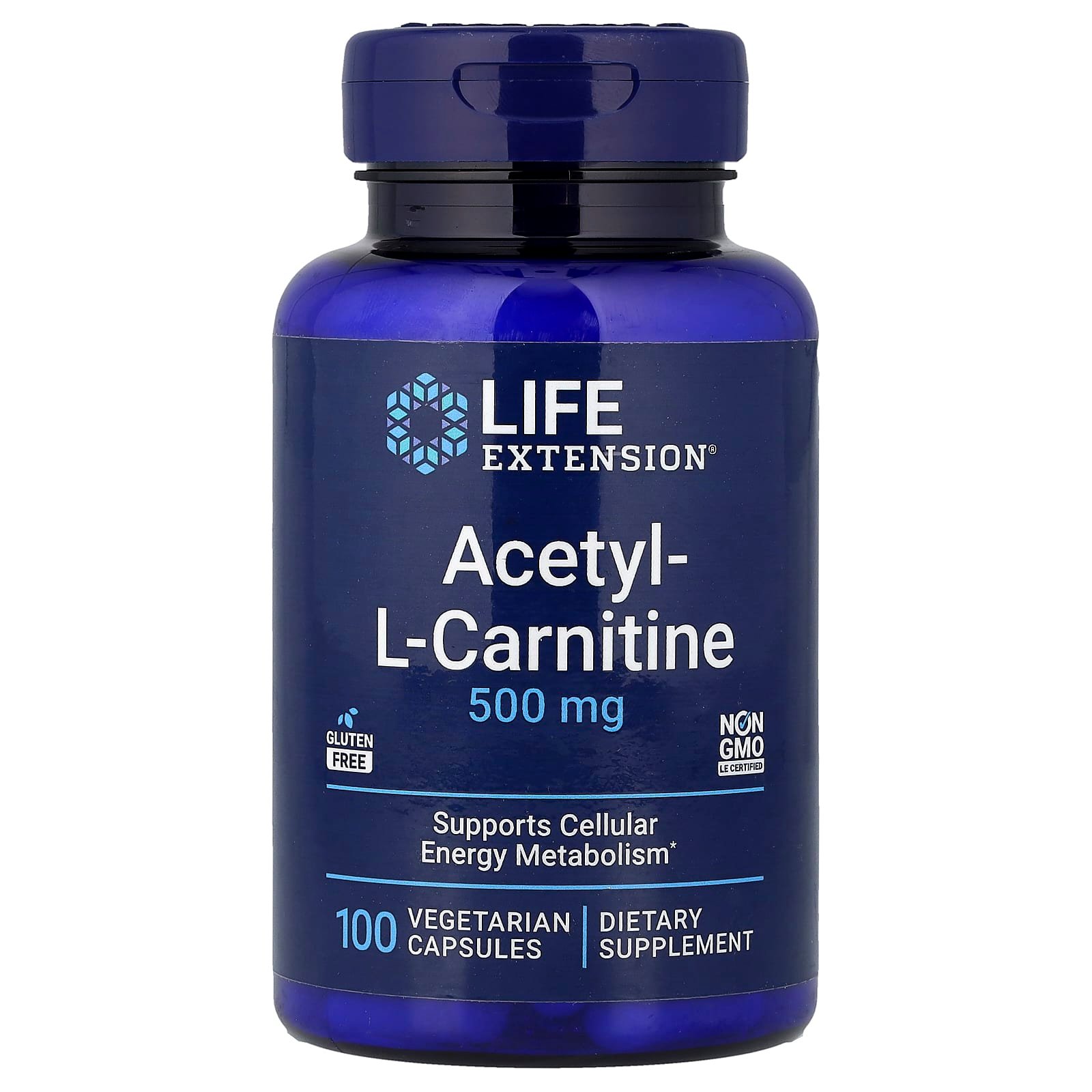 Life Extension, Acetilcarnitina, 100 Cápsulas Vegetarianas