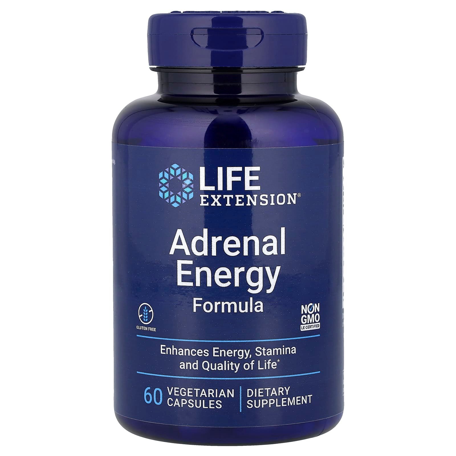 Life Extension, Adrenal Energy Formula, 60 Vegetarian Capsules