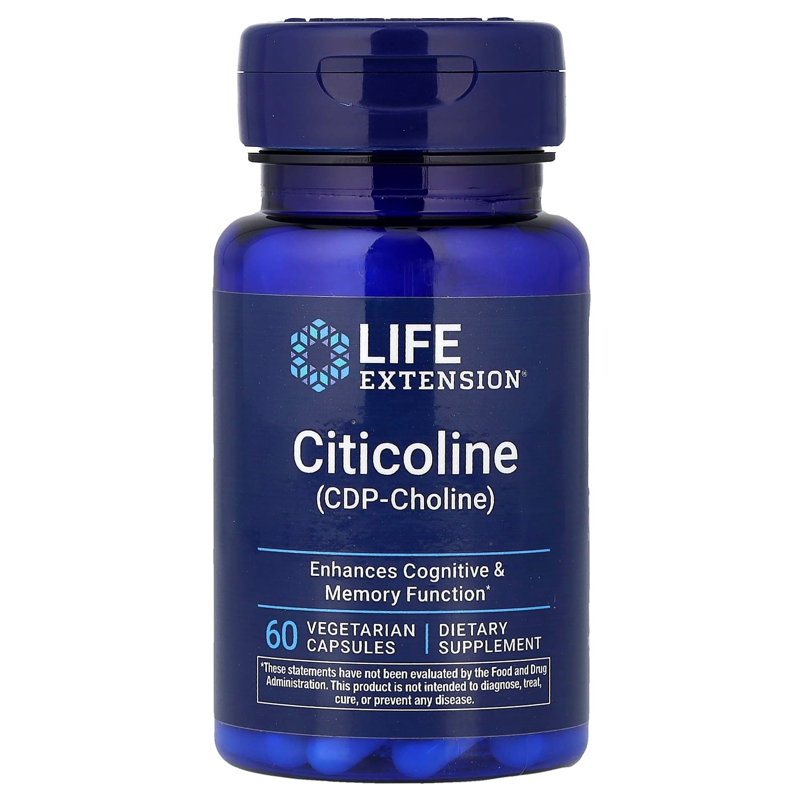 Life Extension, Citicolina (CDP-Colina), 60 Cápsulas Vegetarianas (250 mg por Cápsula)
