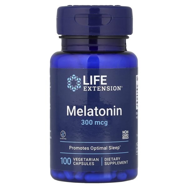 Life Extension, Melatonin, 300 mcg, 100 Vegetarian Capsules